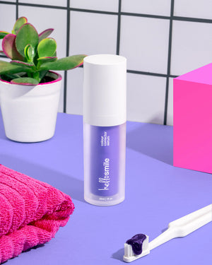 Vijolični serum za beljenje zob 